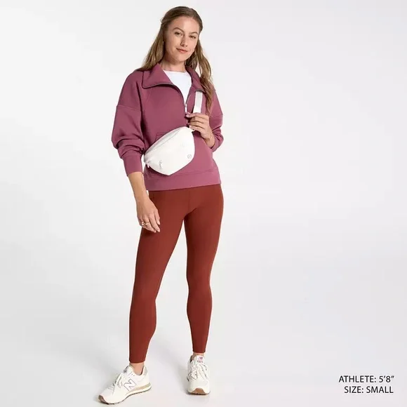 CALIA Soft Scuba 1/4 Zip Pullover in Red Nectar - Picture 2 of 4